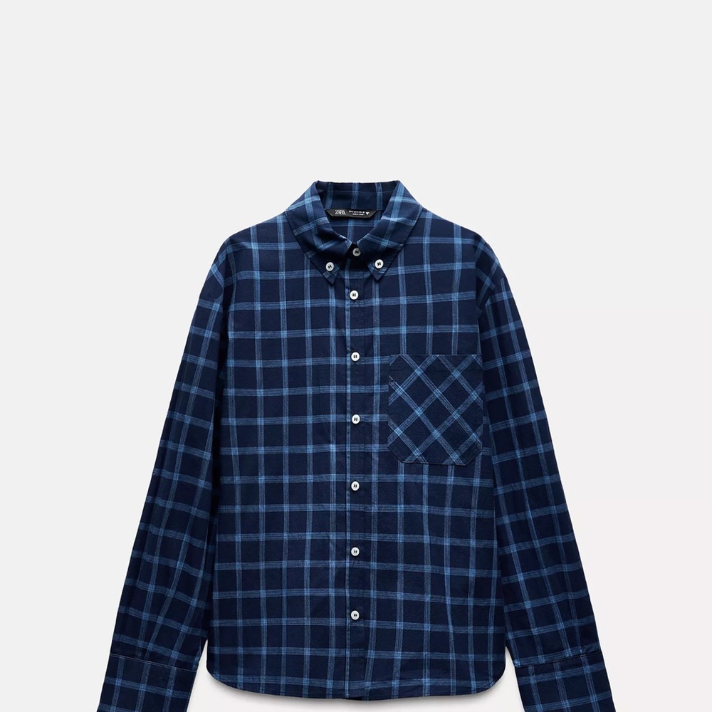 Zara Light Blue button-down shirt - Picture 7 of 9
